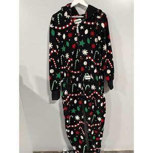 Brand New Tipsy Elves Unisex Medium Black Christmas Holiday Costume Full Zip